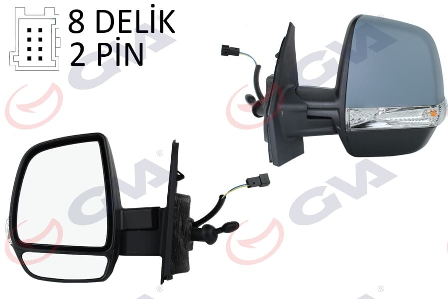 DIŞ DİKİZ AYNASI SOL DOBLO 11> OPEL COMBO 12>...