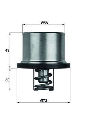 TERMOSTAT Thermostat. heavy duty — MAHLE THD171 - MAHLE