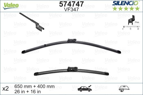 ÖN SİLECEK SÜPÜRGE TAKIMI OPEL ADAM 12>19 PEUGE...