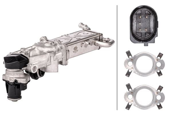 EGR SOĞUTUCUSU GOLF-CADDY-POLO-OCTAVIA 1.6 TDİ (BORULU) - HELLA - OEM 03L131512AN